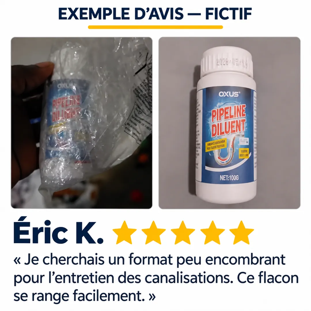 مثال تقييم خيالي — Éric K. — 5 نجوم، صورة المنتج