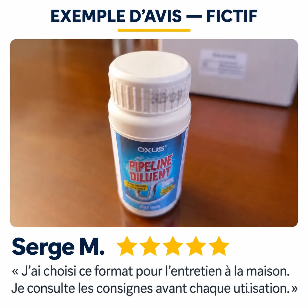 مثال تقييم خيالي — Serge M. — 5 نجوم، صورة المنتج
