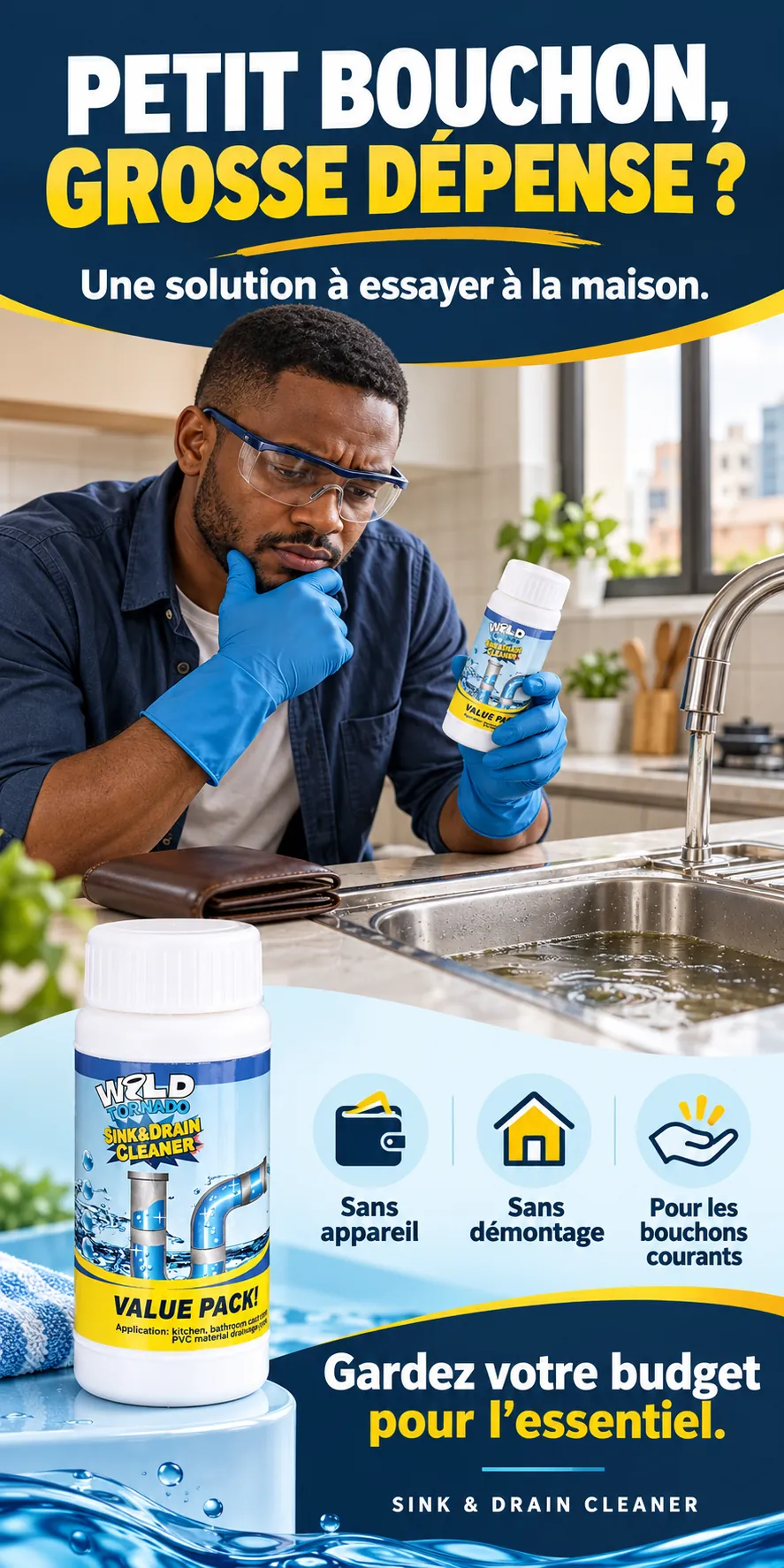 مسحوق تسليك المجاري – Sink & Drain Cleaner